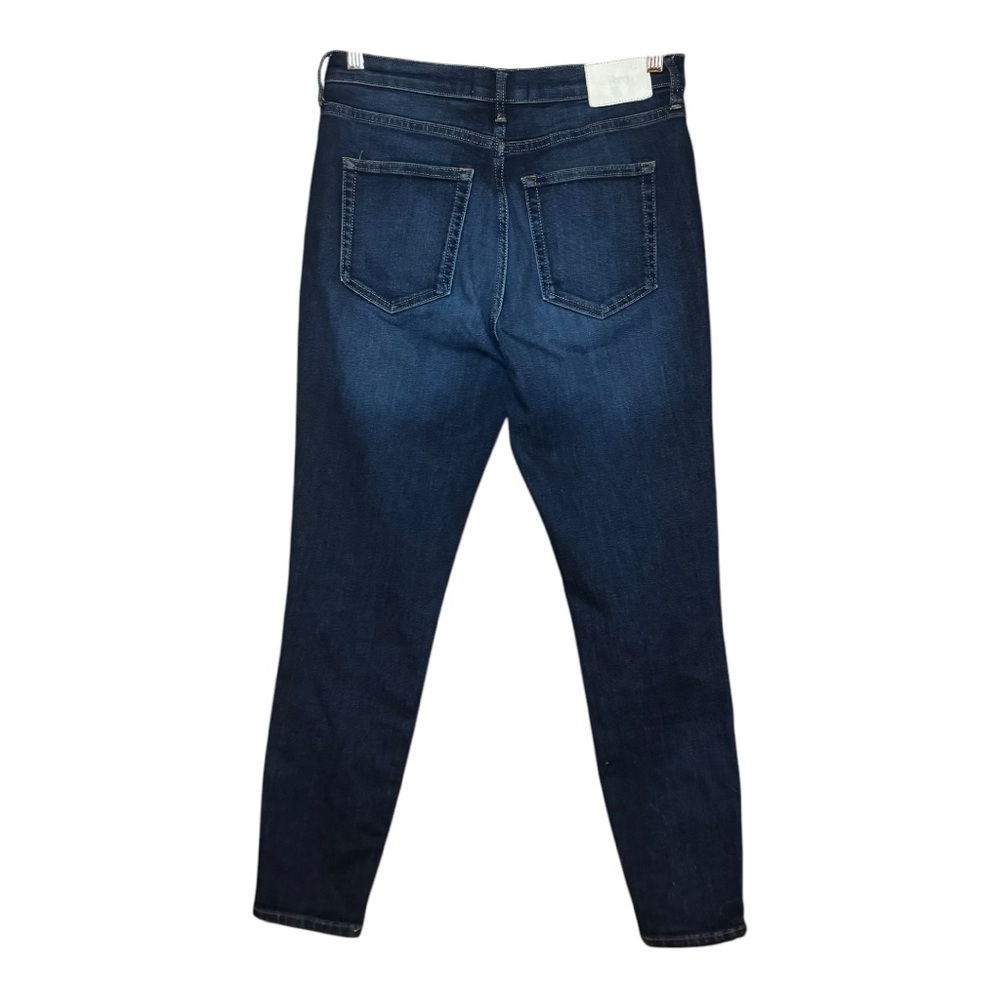 EVERLANE Dark Blue Cotton Blend Stretchy The High Rise Skinny Jean Size 29 - Picture 2 of 13